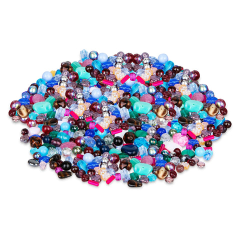 ARCTIC MIX • Assorted Glass Beads • 6-18mm • Czech Republic Beads ModeBeads