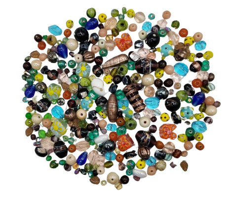EARTHLY COLORS • Assorted Glass Beads • 4-18mm • Czech Republic Beads ModeBeads