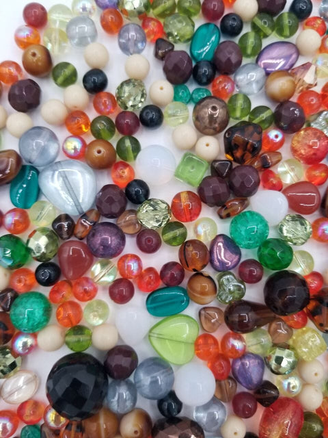FALL COLORS 2024 MIX • Assorted Glass Beads • 6-18mm • Czech Republic Beads ModeBeads