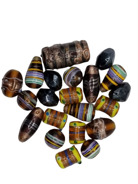 FALL COLORS • Assorted Glass Beads • 4-18mm • Czech Republic Beads ModeBeads