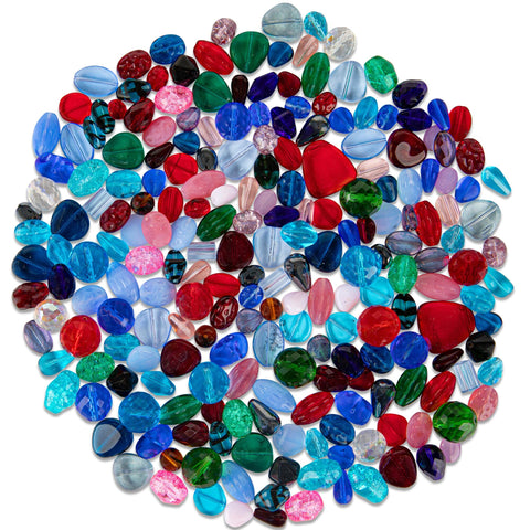 LARGE SIZE BEADS • 12-22mm Mix • Assorted Glass Beads • Czech Republic Beads ModeBeads
