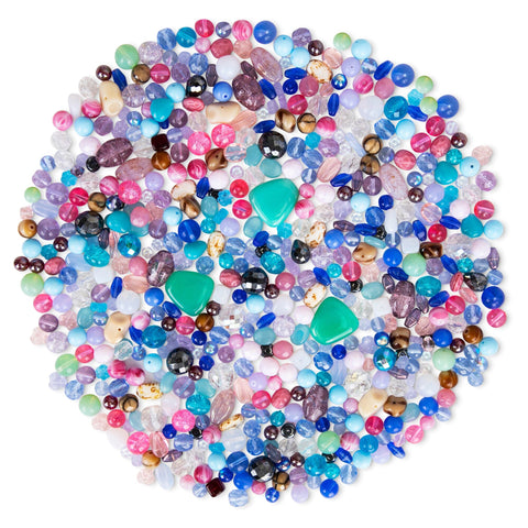 MERMAID MIX • Assorted Glass Beads • 6-18mm • Czech Republic Beads ModeBeads