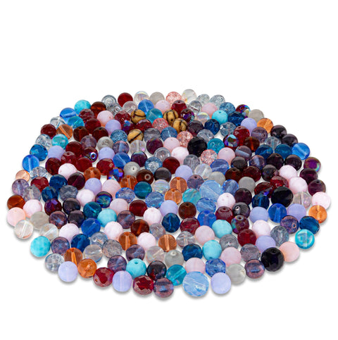 SIZE 10-12mm MIX • Assorted Glass Beads • Czech Republic Beads ModeBeads