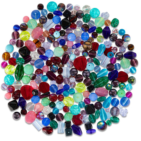 WILDFLOWER MIX • Assorted Glass Beads • 6-18mm • Czech Republic Beads ModeBeads