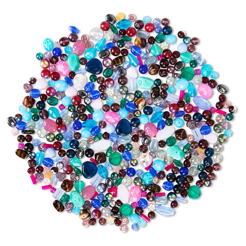 ARCTIC MIX • Assorted Glass Beads • 6-18mm • Czech Republic Beads