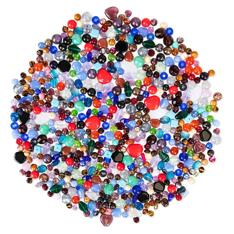 GARDEN MIX • Assorted Glass Beads • 6-18mm • Czech Republic Beads ModeBeads 