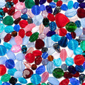 LARGE SIZE BEADS • 12-22mm Mix • Assorted Glass Beads • Czech Republic Beads ModeBeads One Pound Bag 1 Bag 