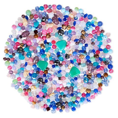 MERMAID MIX • Assorted Glass Beads • 6-18mm • Czech Republic Beads ModeBeads 