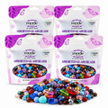 4 half-pound bags of assorted Czech glass beads, 2 LB total. Example assortment.