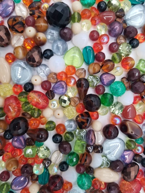 FALL COLORS 2024 MIX • Assorted Glass Beads • 6-18mm • Czech Republic Beads