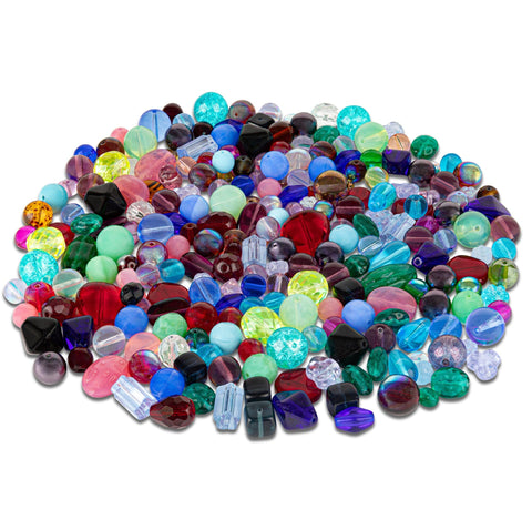 WILDFLOWER MIX • Assorted Glass Beads • 6-18mm • Czech Republic Beads ModeBeads 